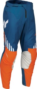 Thor Launchmode Zone Pants Blue/Orange Men's Size 38 - Men's off-road race pants, Blue/Orange, Size 38