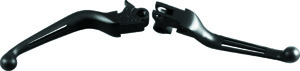 Bikers Choice Black Slotted Lever Set For 96-16 Big Twin, 96-03 XL