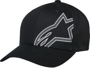 Alpinestars Share Hat Black Large/X-Large - Flex back hat with Astars logo in Black, L/XL