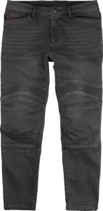 ICON Slabtown Jeans Men's 42 Black - Men's riding jeans with impact protection