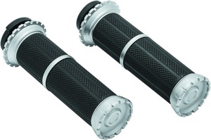 Kuryakyn Riot Grips Throttle-By-Wire Silver