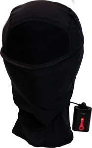 California Heat 7V Heated Balaclava Black One Size - Heated balaclava, black, one size, 7V battery powered