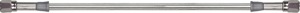 Goodridge 18in Universal Stainless Brake Line Clear/Silver - 18in universal brake line, clear-coated, silver