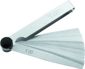 BikeMaster 20-Blade Metric Feeler Gauge Set Pack of 3 - 20-blade metric feeler gauge set, pack of 3
