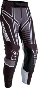 Moose Agroid Pants Black Gray White Men's Size 32 - Off-road in-boot pants, size 32, Black/Gray/White
