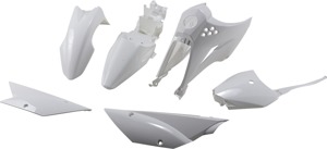 UFO Plastic Kit White Complete Fits Kawasaki KLX110
