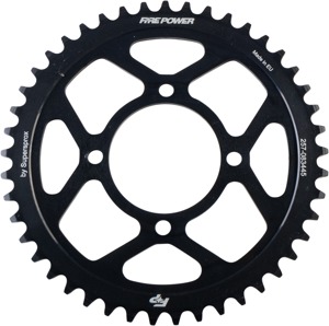 Fire Power Rear Steel Sprocket 45 Tooth Black - Steel 45T rear sprocket, black finish