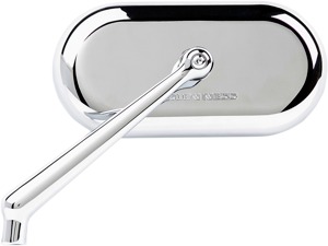 Arlen Ness Chrome Forged Billet Mirror Left Hand Short Stem