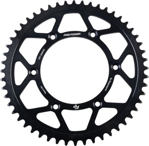 Fire Power Rear Steel Sprocket 52T Black For Gas-Gas MC/EX/EC 2021-2024