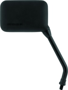 BikeMaster Superbike GP Mirror 10mm Long Right Black - Right side 10mm mirror, black, universal fit