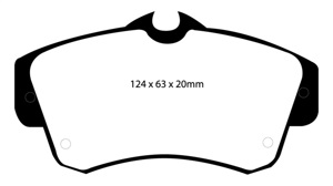 EBC Redstuff Front Brake Pads Ceramic Low Dust Fits 00-11 Chrysler PT Cruiser