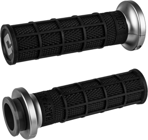 ODI Hart-Luck V-Twin Lock-On Grips Black/Graphite For Harley-Davidson - Lock-On grips for Harley-Davidson models