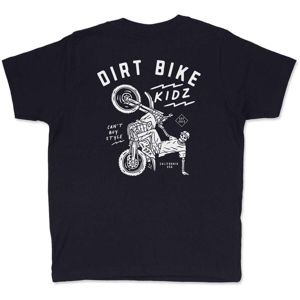DBK 12 O'Clock Youth Tee Navy Youth X-Small - Short sleeve navy tee in Youth X-Small size