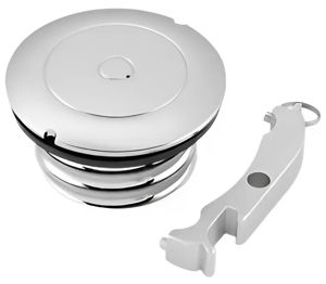 Biker's Choice Chrome Flush Mount Gas Cap Vent