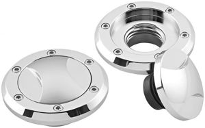 Biker's Choice Stroker Chrome Left-Hand Gas Cap