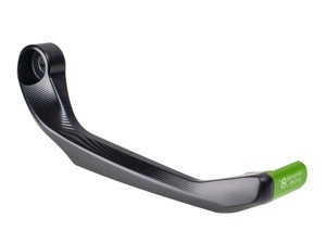 Bonamici Brake Lever Guard Black and Green - Black and green brake lever guard for motorcycles