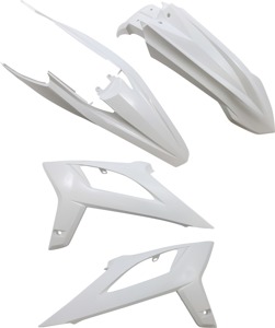Acerbis Plastic Kit White For Beta 300 RX 2021-2022 - White plastic kit fits Beta 300 RX 2021-2022