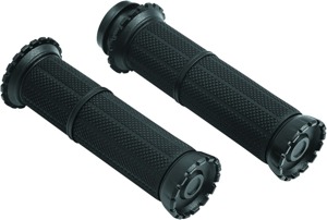 Kuryakyn Riot Grips Throttle-By-Wire Satin Black for 1" Bars