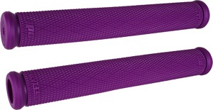 ODI One Piece Grips 8 Inch Purple - 8 inch purple grips with diamond rubber surface