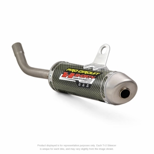 Ti-2 Shorty Carbon Slip On Exhaust Silencer - For 18-21 85 SX & TC85