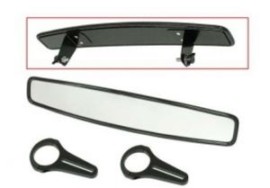 Bronco Wide Angle Rear View Mirror 1.75in Tube Mount - Wide angle rear view mirror for 1.75in tube