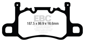 Yellowstuff Rear Brake Pads - For 13-15 Porsche 911 (991) (Cast Iron Rotor only) 3.8 GT3
