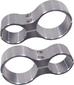 Polished Shock Clamps - 1.75" Cage / 2.5" Shock Reservoir For RZR