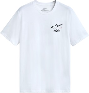 Alpinestars Asym SS CSF Tee White 2X-Large Men's Short Sleeve Shirt - White 2X-Large men's short sleeve tee