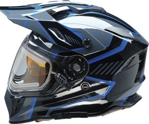 Z1R Range Rotor Snow Electric Helmet XL Blue/Black - Snow electric helmet with heated shield
