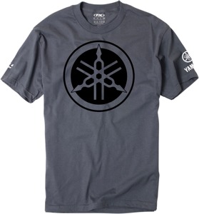 Factory Effex Yamaha Tuning Fork Tee Charcoal Medium Men's Shirt