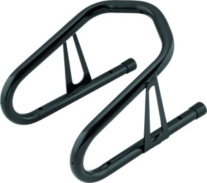 BikeMaster 6.5in Wheel Chock Black - 6.5in black wheel chock for motorcycles
