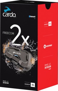 Cardo Freecom 2X Bluetooth Headset Single Pack - Bluetooth headset for helmets, universal fit