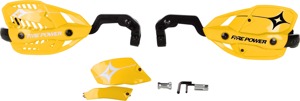 Fire Power 1 1/8 in. Closed Handguard Yellow - Yellow handguards for 1 1/8 in. handlebars