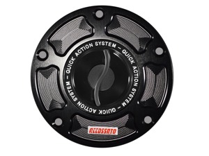 Accossato Quick-Turn Fuel Cap Black for Ducati Diavel up to 2018 - Quick-turn fuel cap for Ducati Diavel up to 2018