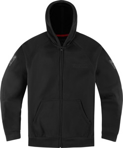 ICON Uparmor Hoodie Black Men's Large - Men's armored hoodie in black, size large
