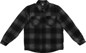 ICON Fallblock CX Flannel Jacket Men's S Black/Gray - Men's flannel motorcycle jacket