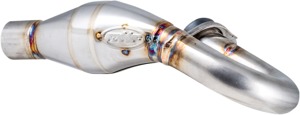 FMF MegaBomb Header Stainless For Beta 350 RR 390 RR 2020-2025 - Stainless header for Beta 350/390 RR 2020-2025