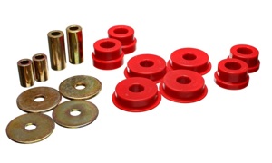 Red Rear Differential Bushing Set Fits 03-05 Mitsubishi Lancer EVO 8