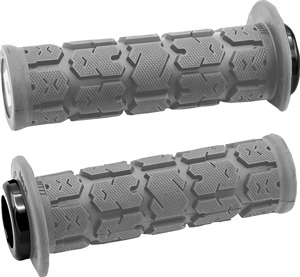 ODI Rogue 2.1 Lock-On Grips Gray Black 7/8in Bars - Shock absorbing grips for 7/8in handlebars