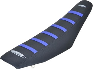 6-Rib Water Resistant Seat Cover Black/Blue - For Yamaha YZ125 YZ250 YZ250X