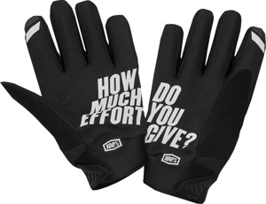 100% Men's Brisker Cold-Weather Gloves Black Size L for ATV/Motocross