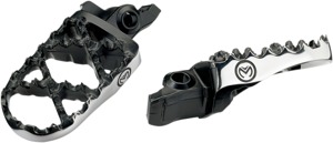 Black/Silver Hybrid Footpegs - For 02-20 Honda CR CRF