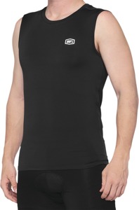 100% Men's Basecamp Sleeveless Base Layer Black Medium