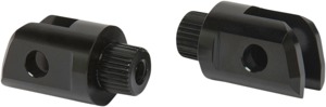 Arlen Ness Splined Footpeg Mounts Gray Fits M8 Softail