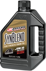 Maxima Synthetic Blend Ester 10W-30 4T Engine Oil 1L - Semi-synthetic 10W-30 4T engine oil, 1 liter