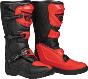 Fly Racing Maverik LT Boot Red/Black Size 7 - Red/Black riding boots, size 7