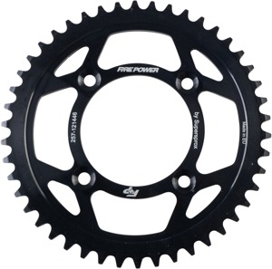 Fire Power Rear Steel Sprocket 46T Black For Honda CR60R 1983-1984 - 46 tooth steel rear sprocket For Honda CR60R 1983-84