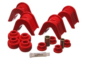 Red 4 Deg. Offset C-Bushing Set 14 Pc by Energy Suspension - Fits 76-77 Bronco/66-72 F-100