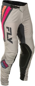 Fly Racing Lite Vice Pants Men's 28 Grey/Pink/Coral - Lightweight MX pants for men in size 28