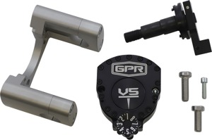GPR V5 Black Steering Damper Anodized Fits 08-12 R1200GS Adventure